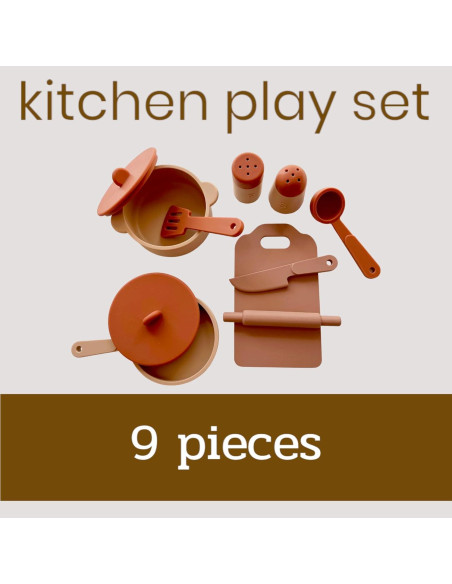 Set de Cocina de Silicona para Niños Kangde - 9 Piezas Educativas
