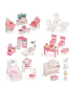 Juego de Muebles para Casa de Muñecas ROBOTIME 26 Piezas