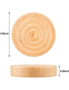 Juego de Fichas de Damas de Madera Skylety 72 Piezas 2.69 cm 2