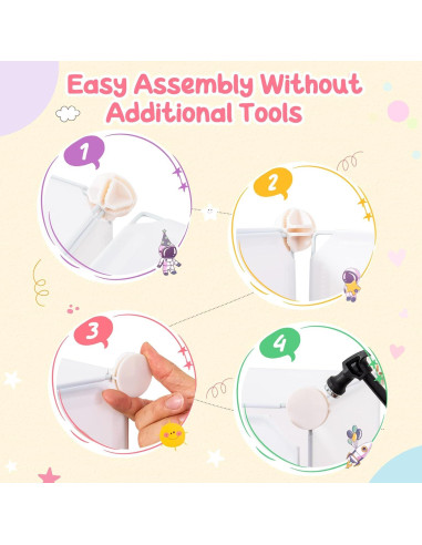 Armario Infantil INFANS Blanco 12 Cubos y 2 Rieles Colgantes