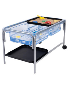 Mesa Sensorial de Agua y Arena EDX Education 109 cm con Ruedas