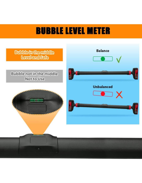 Barra de Dominadas Ajustable BouPower para Puerta 199.58 kg