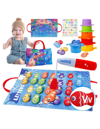 Juego de Pesca Montessori Esjay para Niños 3 Años en Adelante