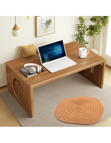 Mesa de café plegable Ekjkldo FD3 de bambú 80 cm