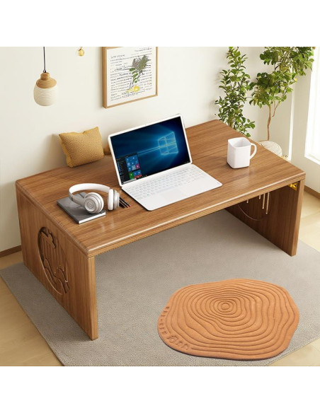 Mesa de café plegable Ekjkldo FD3 de bambú 80 cm