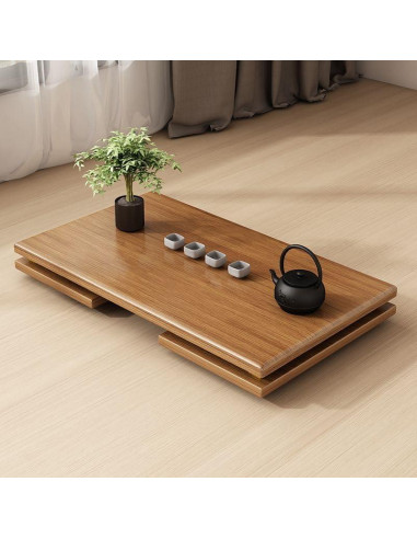 Mesa de café plegable Ekjkldo FD3 de bambú 80 cm