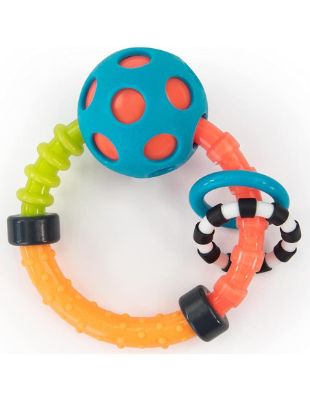 Juego de Sonajeros Sassy Baby 3 Piezas para Recién Nacidos