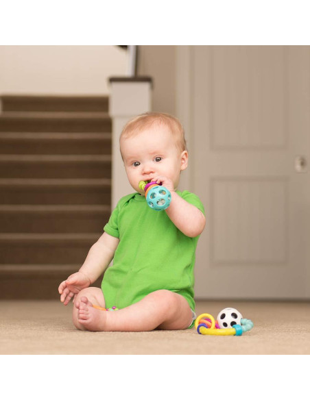 Juego de Sonajeros Sassy Baby 3 Piezas para Recién Nacidos