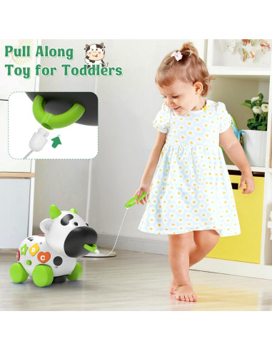 Juguete Musical de Vaca Talkfun para Bebés 6-18 Meses