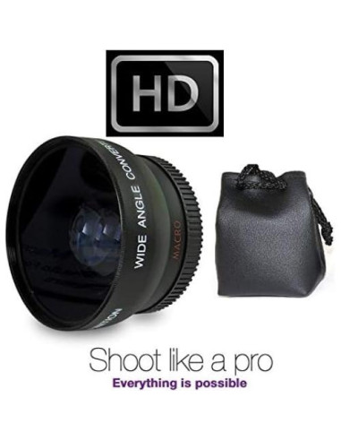 Lente Gran Angular Pro Ser HD 0.43x Macro 49mm para Canon EOS