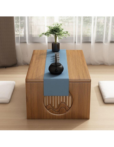 Mesa de café plegable Ekjkldo FD3 de bambú 80 cm