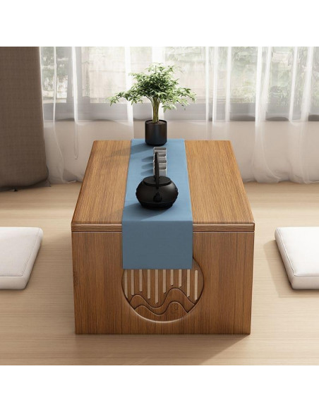 Mesa de café plegable Ekjkldo FD3 de bambú 80 cm