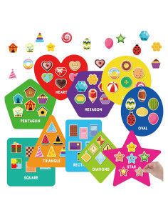 Juego de Clasificación de Formas Halloscume 70 Piezas para Niños