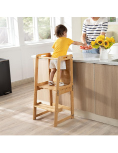 Torre de Aprendizaje 4-en-1 Onirw para Niños Natural 2