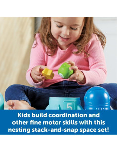 Sorpresa Espacial Anidada Learning Resources 9 Piezas 18 Meses+ 2