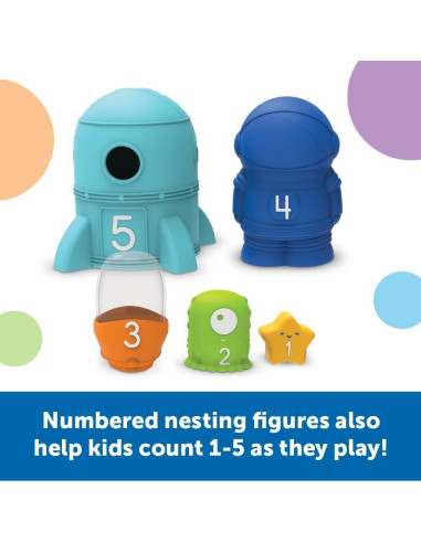 Sorpresa Espacial Anidada Learning Resources 9 Piezas 18 Meses+