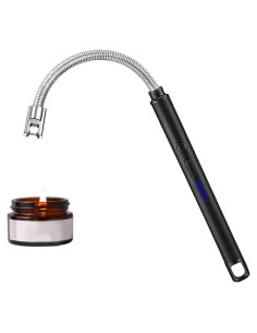 Encendedor eléctrico recargable RSBYE negro 360 flexible