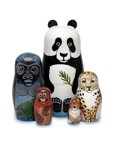 Muñecas Rusas Matryoshka Bits and Pieces - Juego 5 Piezas 14 cm