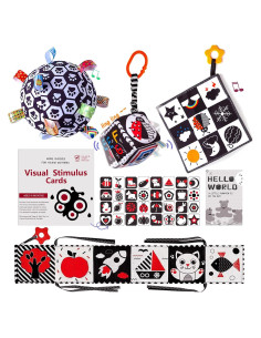 Juguetes Sensoriales Montessori Starrykids en Blanco y Negro