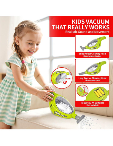 Juego de Carrito de Limpieza Pupu Pig para Niños - Rojo