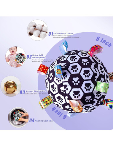 Juguetes Sensoriales Montessori Starrykids en Blanco y Negro