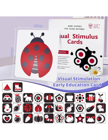 Juguetes Sensoriales Montessori Starrykids en Blanco y Negro