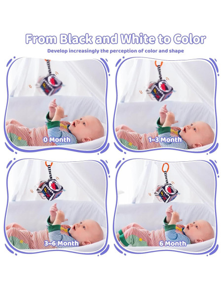 Juguetes Sensoriales Montessori Starrykids en Blanco y Negro