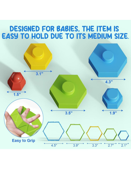 Juguetes Montessori Educativos 12 Piezas para Niños 1-5 Años