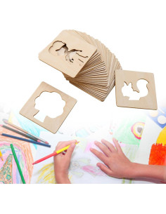 Plantillas de Dibujo Educativas Montessori Colaxi 48 Piezas 2