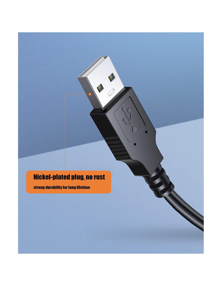 Cable USB 2.0 Alitutumao 5M A a B para Impresoras y MIDI