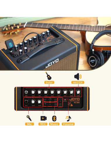Amplificador de Guitarra Acústica JOYO AC-20S 20W Bluetooth