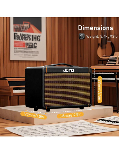 Amplificador de Guitarra Acústica JOYO AC-20S 20W Bluetooth