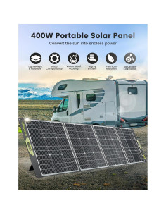 Panel Solar Portátil Greenmagic 800W Plegable 39V IP67 2