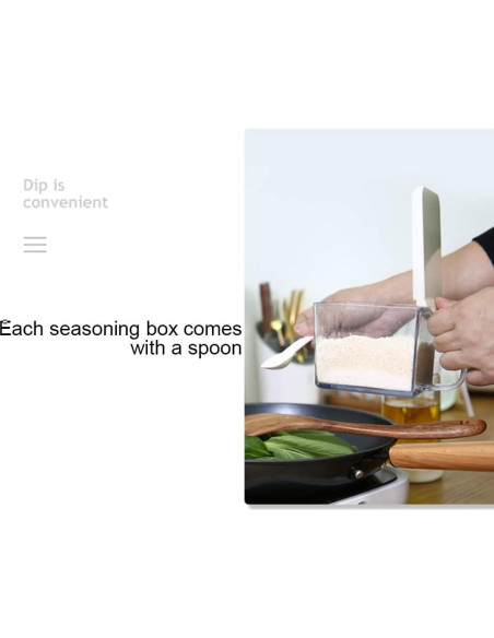 Contenedor de Especias Transparente Marwensed 3 Piezas