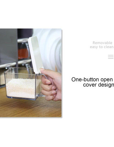 Contenedor de Especias Transparente Marwensed 3 Piezas