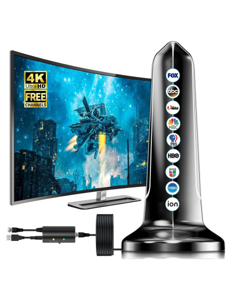 Antena Digital Yirkais BJ001 para TV Inteligente 4K 1080p