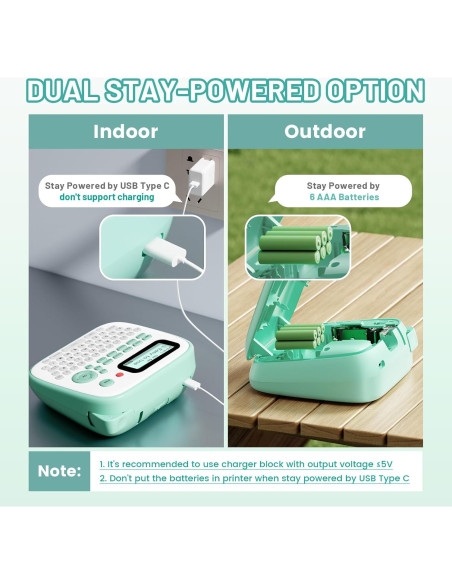 Etiquetadora EazeID D210S Verde Portátil 12mm Impermeable