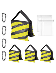 Bolsa de Arena EMART Alta Resistencia 4 Paquetes Amarillo