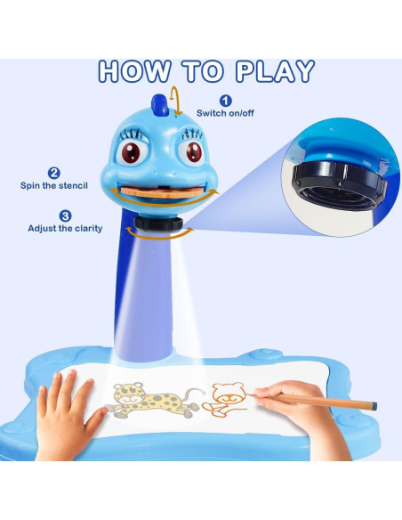 Mesa Proyectora de Dibujo BAKAM para Niños 3 a 6 Años