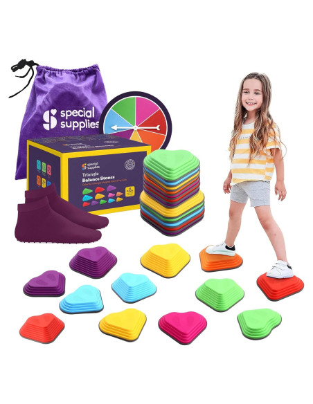 Piedras de Equilibrio Suministros Especiales Multicolor 12 Piezas