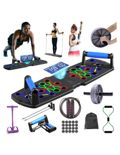 Tabla de Flexiones Plegable AMJBCX 30 en 1 con Bandas