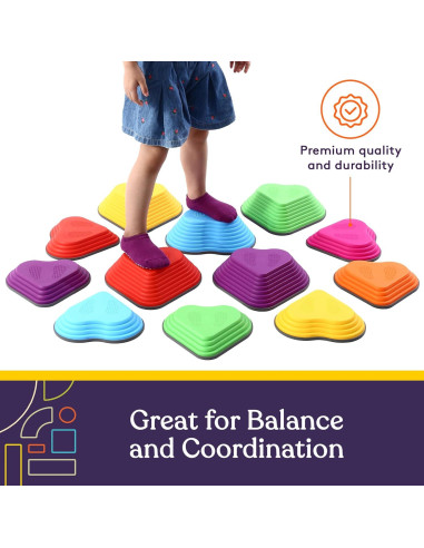 Piedras de Equilibrio Suministros Especiales Multicolor 12 Piezas