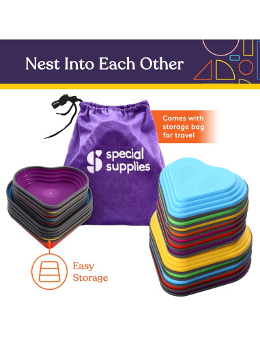 Piedras de Equilibrio Suministros Especiales Multicolor 12 Piezas