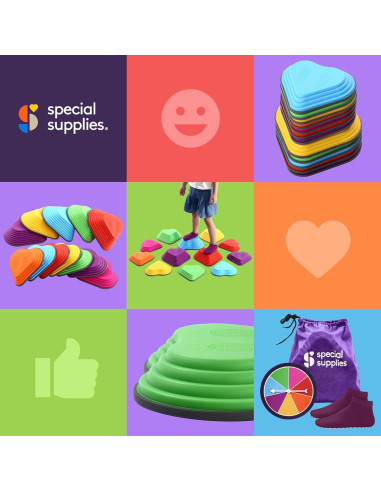 Piedras de Equilibrio Suministros Especiales Multicolor 12 Piezas