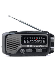 Radio Meteorológica Kaito KA350GY AM/FM Solar Crank 7 Canales