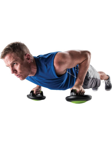 Pods de Flexión Portátiles GoFit GF-RPP - Plástico Negro Grande