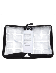 Enfriador de Leche Materna FlexiFreeze Negro Portátil 16 Cubos