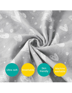 Funda de Almohada Biloban 100% Algodón Orgánico 14x19 cm - 2 Piezas 2