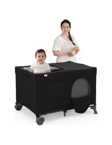 Cubierta Opaca Pamo Babe para Pack and Play - Tela Transpirable