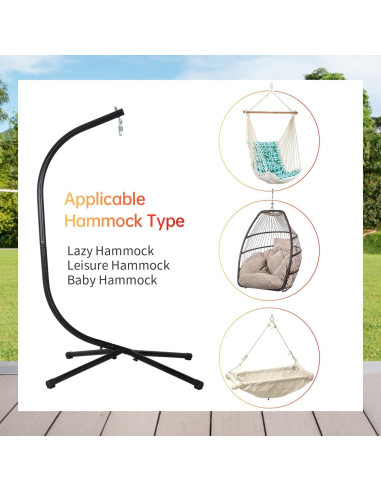 Soporte para Silla Hamaca FDW - Acero Resistente 181 kg